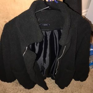 Black Teddy Fur Coat